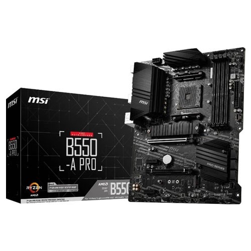 MSI AMD B550-A Pro DDR4 4400(OC) HDMI VGA Dp 2 Am4 Usb3.2 Matx