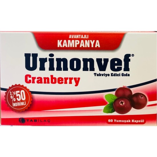 Urinonvef Cranberry 60 Kapsül Fiyatı - Taksit Seçenekleri