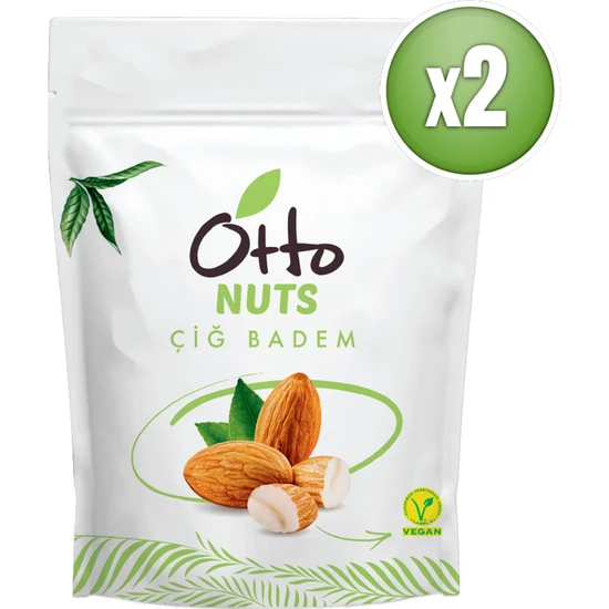 Otto Nuts Vegan Çiğ Badem 2 x 150 G