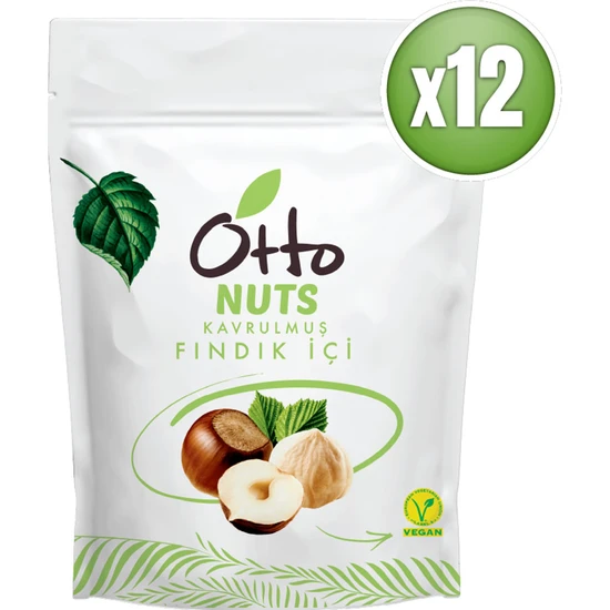 Otto Nuts Vegan Kavrulmuş Fındık Içi 12 x 150 G