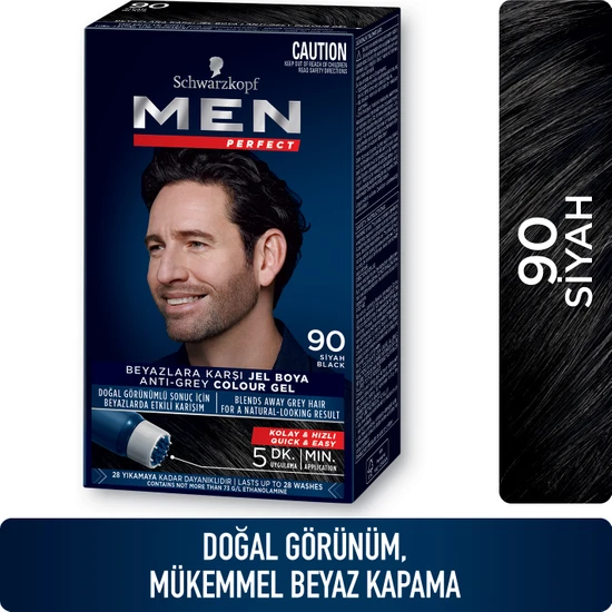 hepsiburada Schwarzkopf Men Perfect Erkek Saç Boyasi 90 - Siyah hepsiburada Schwarzkopf Men Perfect Erkek Saç Boyasi 90 - Siyah