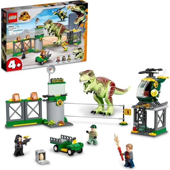 LEGO® Jurassic World T. Rex Dinozor Kaçışı 76944 - 4 Yaş ve Üzeri Çocuklar Için Yaratıcı Oyuncak Yapım Seti (140 Parça)