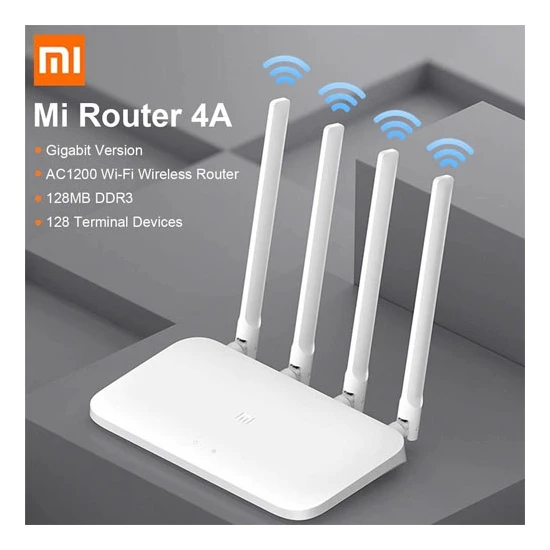xiaomi Mi Wifi Ac 1200 Router 4A 1200MBPS Gigabit 24g 5g Çift Bant 4 Anten