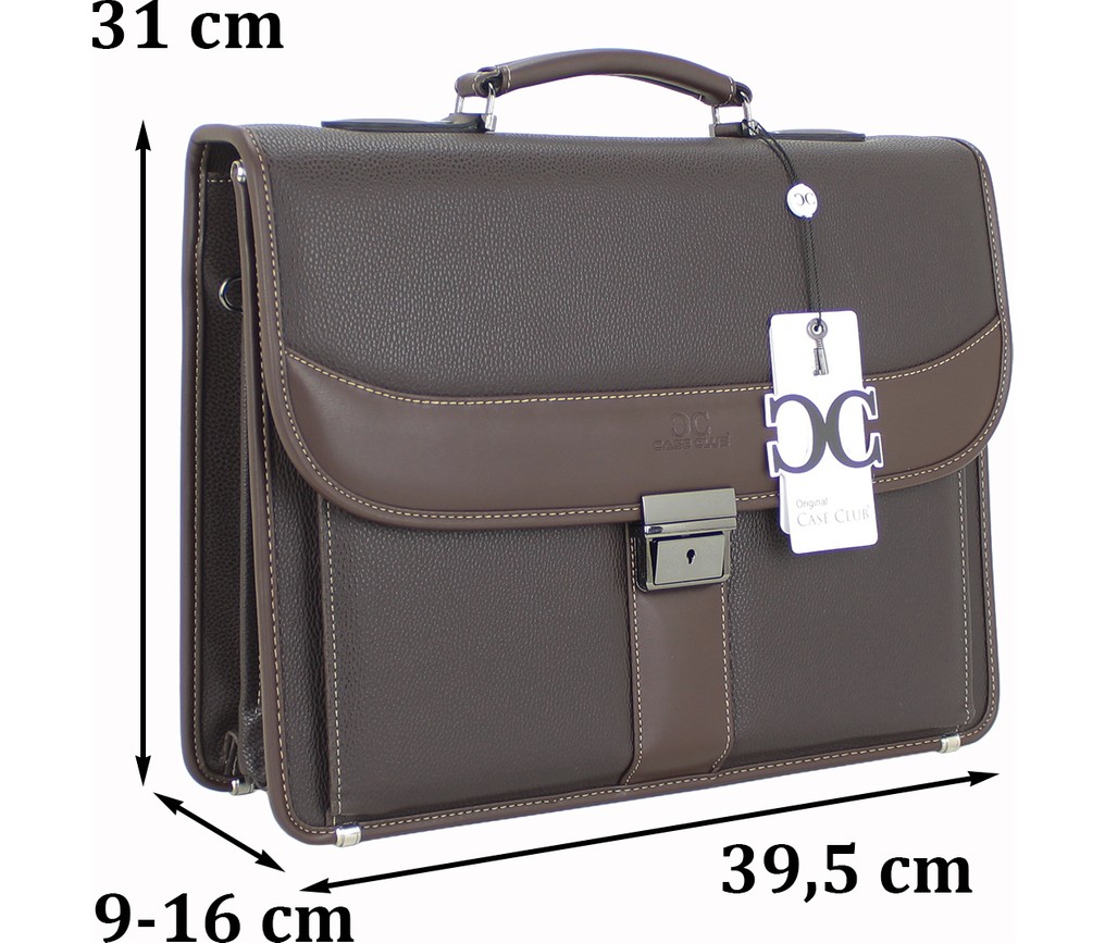 Case Club Evrak Çantası 15,6 Inç Laptop Bölmeli Omuz Askılı Taban Korumalı görsel 2