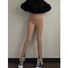 VOOL STYLE Paçası Yırtmaçlı Pantalon