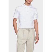 Boss Organik Pamuklu Slim Fit Düğmeli Polo T Shirt Erkek Polo 50471335 100