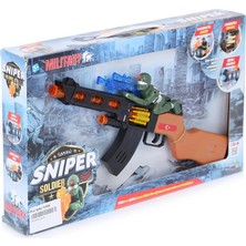 Can Ali Toys Sesli Işıklı Oyuncak Tüfek - Sniper Soldier Tüfek - Erkek Oyuncak - Türkiye Lazer Tüfek