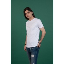 Akçaylar Slimfit Baskılı Sıfır Yaka Erkek Penye T-Shirt