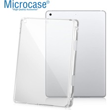 Microcase iPad 9.nesil 10.2 Inch Kalem Koymalı Silikon Kılıf - Şeffaf