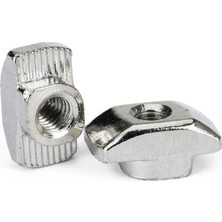 Hobi Mekatronik 6 Kanal Sigma Profil Somun 100 Adet (M3 Tırtıklı Somun)