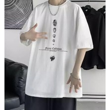 Amor Man Firece Collision Dijital Baskili %100 Pamuk Oversize Sokak Stili Hip Hop Erkek T-Shirt