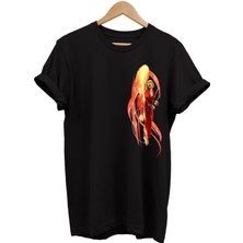 Remonz Street Fighter Ken Baskılı %100 Pamuk Oversize T-Shirt Büyük Beden Tişört
