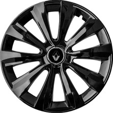 Whigor Renault Megane 3 16 Inç Uyumlu Jant Kapağı Amblemli Piano Black 4 Adet 1 Takım 214