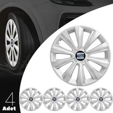 Whigor Seat Ibiza 16 Inç Jant Kapağı Amblemli Gri 4 Adet 1 Takım 143