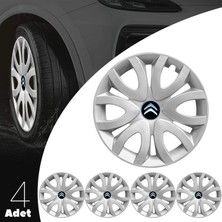 Whigor Citroen Evasion 15 Inç Jant Kapağı Amblemli Gri 4'lü Takım 139