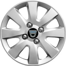 PackGar Dacia 15 Inç Jant Kapağı Amblemli Gri 4'lü Takım 127