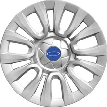 PackGar Ford 15 Inç Jant Kapağı Amblemli Gri 4'lü Takım 109