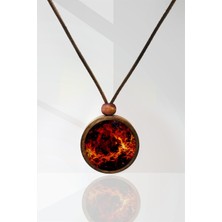 Tahtakolik Gezegen Ahşap Kolye