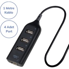 Xnews Çok Amaçlı 4 Port Girişli Güçlü USB 2.0 Port Çoklayıcı Çoğaltıcı Adaptör Switch Splitter Hub-