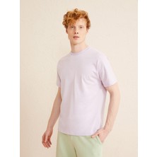 Xint Bisiklet Yaka Pamuk Oversize Basic T-Shirt