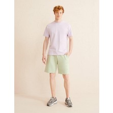 Xint Bisiklet Yaka Pamuk Oversize Basic T-Shirt