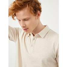 Xint Polo Yaka Regular Fit Pamuk Keten Karışımlı T-Shirt