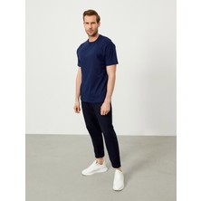 Xint Bisiklet Yaka Pamuk Oversize Basic T-Shirt