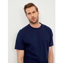 Xint Bisiklet Yaka Pamuk Oversize Basic T-Shirt