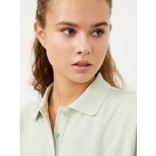 Xint Polo Yaka Pamuk Oversize T-Shirt