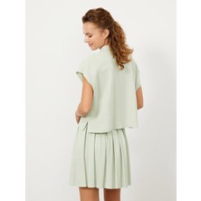 Xint Polo Yaka Pamuk Oversize T-Shirt