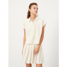 Xint Polo Yaka Pamuk Oversize T-Shirt