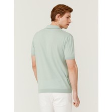 Xint Polo Yaka Pamuk Regular Fit Kısa Kollu Basic Triko Kazak