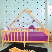 MiniWood Montessori Yatak Çocuk Doğal Çam Ağacından 90X190 Defne