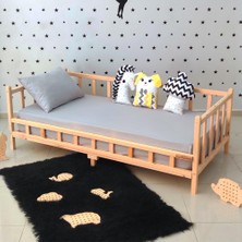 Premium Montessori Yatak Doğal Çam Çocuk Ahşap Karyola