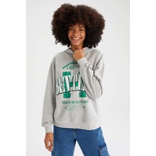 DeFacto Loose Fit Kapüşonlu Sweatshirt X2342AZ22SP
