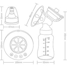 SZYKD Büyük Emme Akıllı Elektrikli Bilateral Göğüs Pompası 12 Hızlı Sessiz Göğüs Pompası (Pembe)