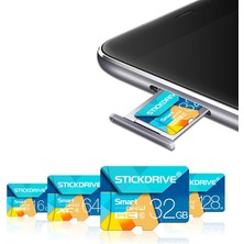 Stickdrive 64GB U3 Renkli Tf (Mikro Sd) Hafıza Kartı