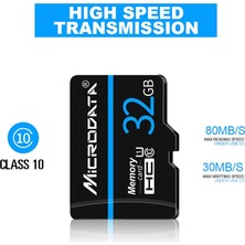 Mikrodata 64 GB U3 Mavi Çizgi ve Siyah Tf (Mikro Sd) Hafıza Kartı