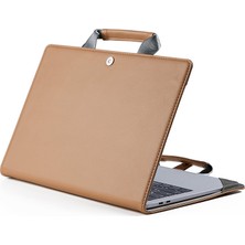 SZYKD Book Stil Laptop Koruyucu Kılıf Çanta MacBook 12 Inç (Deve)