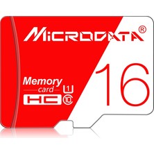 Microdata 16GB Yüksek Hızlı U1 Kırmızı ve Beyaz Tf (Mikro Sd) Hafıza Kartı
