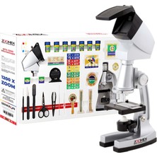 Zoomex STX-1200 Mikroskop Set - 1200 Kat Büyütme - Eğitici ve Öğretici - Geleceğin Bilim İnsanı Olun!