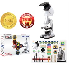 Zoomex STX-1200 Mikroskop Set - 1200 Kat Büyütme - Eğitici ve Öğretici - Geleceğin Bilim İnsanı Olun!