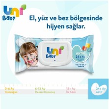 Uni Baby Aktif Islak Mendil 24'lü x 90 Adet 2160 Yaprak