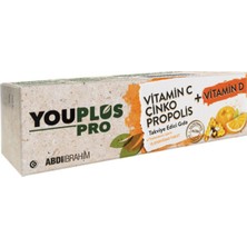Youplus Pro Vitamin C Çinko Propolis+D Vitamin 15 Efervesan Tablet