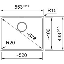 Franke Mrg 210/110-52 Bianco Tezgah Altı/sıfır Maris Granit Eviye