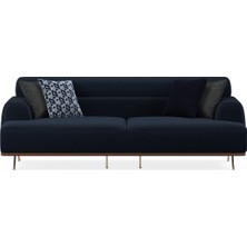 Enza Home Valdera 2,5'lu Koltuk - Siyah