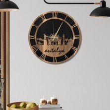 Makta W'clock Ahşap Duvar Saati - Antalya