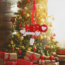 Bawei Dıy 2020 Noel Kolye Noel Ağacı Asılı Etiketler Karikatür Plak Işareti Dekorasyon Style4(Yurt Dışından)