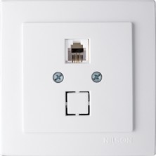 Nilson Touran Beyaz Numeris Telefon Prizi RJ11