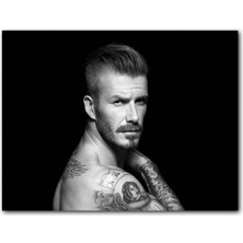 Cakatablo David Beckham Üstü Çıplak Karanlık Arkaplan